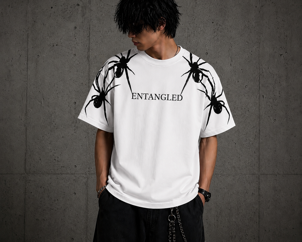White-Oversize Graphic Tee