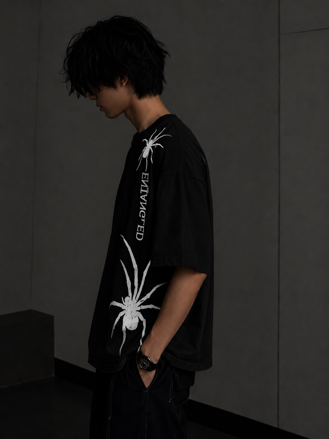 Black Oversize Graphic Tee