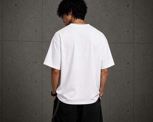 White Oversize Graphic Tee