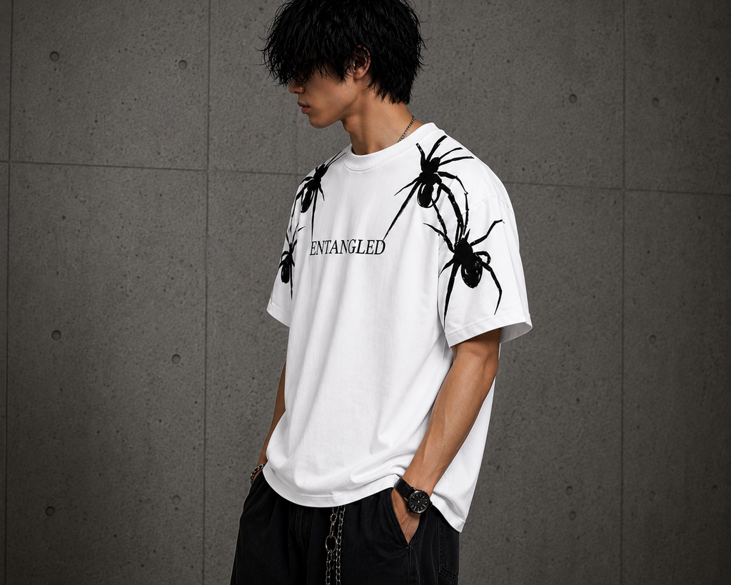 White-Oversize Graphic Tee